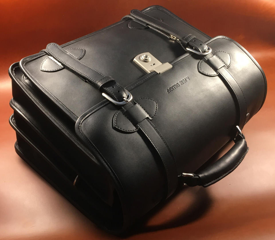 Example of a custom-built leather briefcase